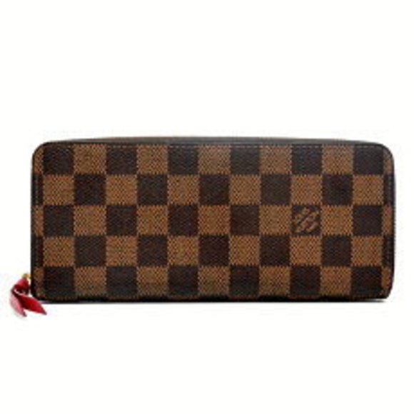 Louis Vuitton Brown Long Portefeuille Damier Clemence Wallet - Picture 1 of 9